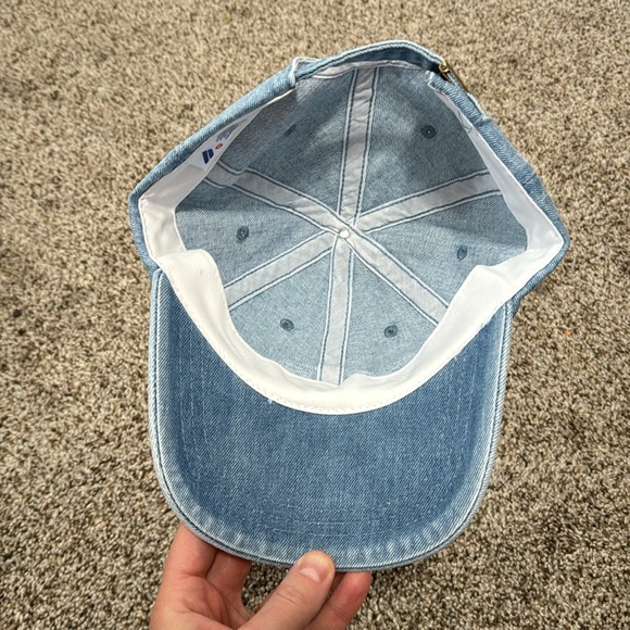 Denim Dog Mom custom Embroidered Hat in 100% cotton adjustable hat - Picture 2 of 6